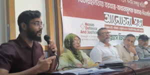 সংবাদ সম্মেলনে লেফটেন্যান্ট ইন্তিসার, ছবি: সংগৃহীত