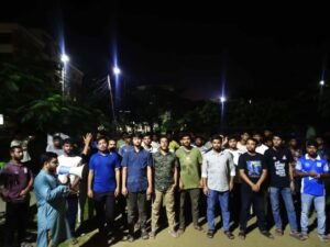 জাককানইবিতে বিক্ষোভ মিছিল, ছবি: প্রতিবেদক