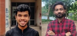 নবনির্বাচিত সভাপতি অদ্রি অংকুর ও সাধারণ সম্পাদক ফাইজান আহমেদ অর্ক।সংগৃহীত ছবি