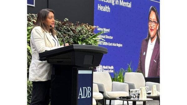 ফিলিপাইনের ম্যানিলায় এক সম্মেলনে সায়মা ওয়াজেদ, ছবি: বিশ্ব স্বাস্থ্য সংস্থা