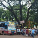 ভাড়ার তর্কে ইবি ছাত্রীকে মারধরের অভিযোগ, জনি পরিবহনের বাস আটক