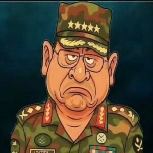 ছবিতে সেনাপ্রধান ওয়াকার-উজ্জামান, ছবি: মোস্তাফিজুর রহমানের ফেসবুক পোস্ট