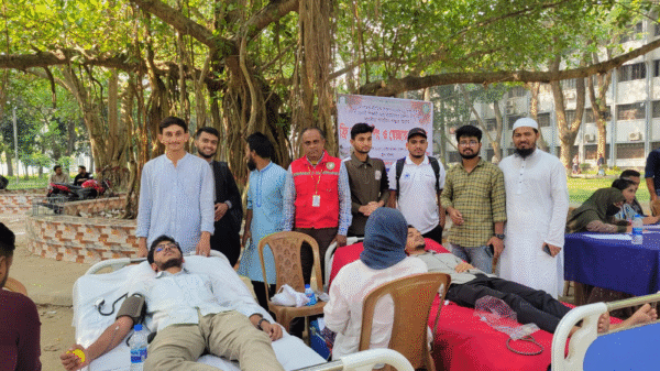 ইবির প্রয়াত শিক্ষার্থী শান্তার স্মরণে স্বেচ্ছায় রক্তদান কর্মসূচি