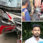 কুড়িগ্রাম জেলার ভুরুঙ্গামারীতে বাস-মোটরসাইকেল সংঘর্ষে যুবক নিহত, একজন গুরুতর আহত