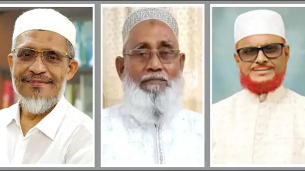বিএনপি নেতা মো. লুৎফুজ্জামান বাবর, আবদুস সালাম পিন্টু এবং জামায়াত নেতা এটিএম আজহারুল ইসলাম,
