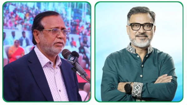 আব্দুস সালাম (বামে) ও শফিকুল ইসলাম খান মিল্টন