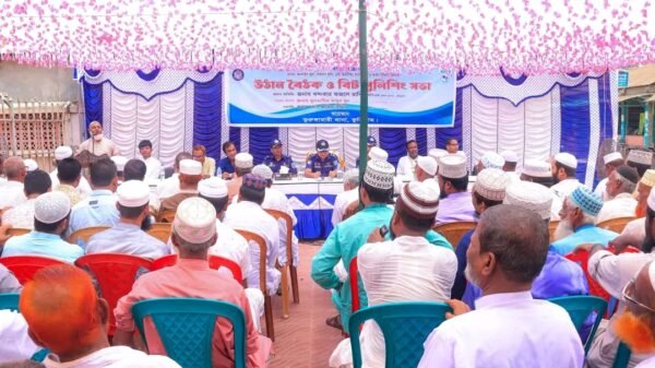 কুড়িগ্রামে আইন-শৃঙ্খলা বিষয়ক উঠান বৈঠক ও বিট পুলিশিং সভা