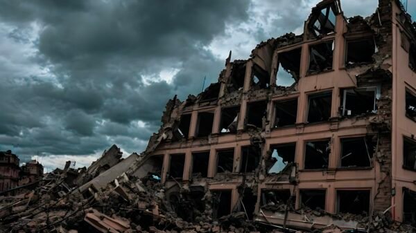 War-damaged building, illustrative photograph by Jade Koroliuk / Unsplash